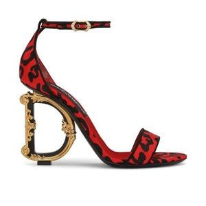 Dolce & Gabbana logo-detail leopard-print sandals $1395.